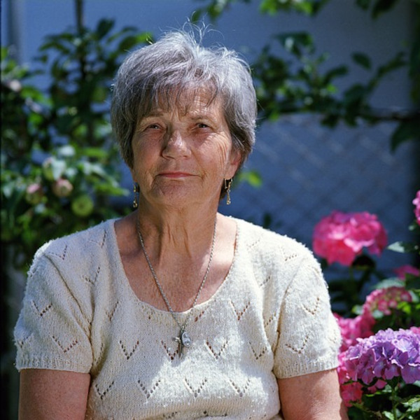 An elderly woman